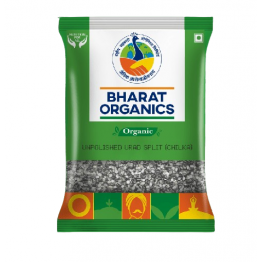 Bharat Organics Unpolished Urad Split (Chilka) 500gm